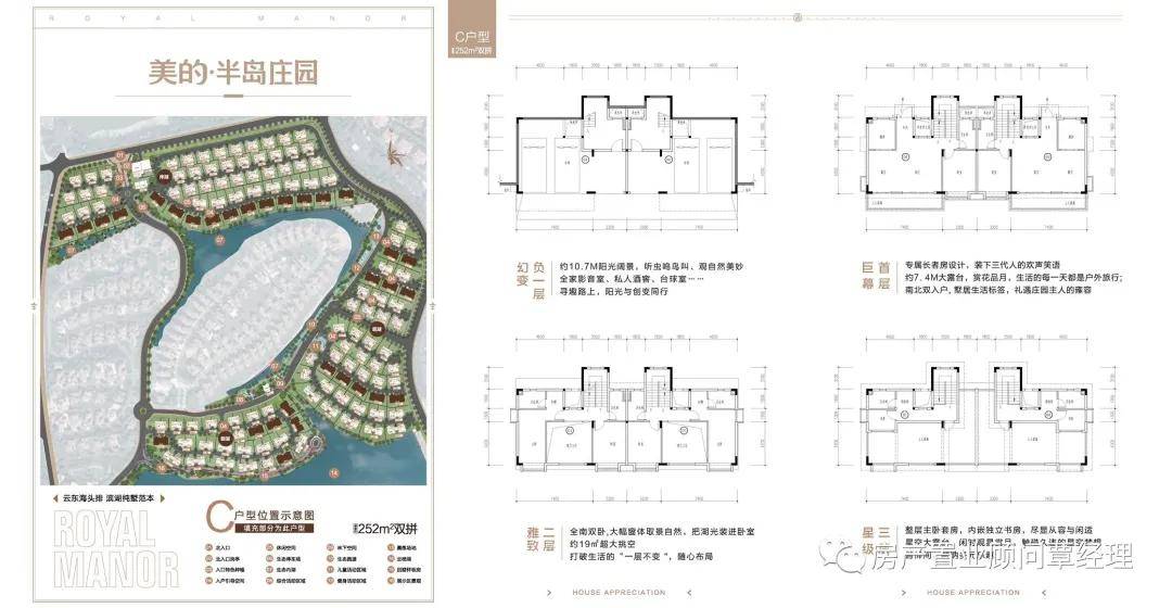 佛山三水美的半岛庄园193323平方纯双拼湖景别墅强势来袭