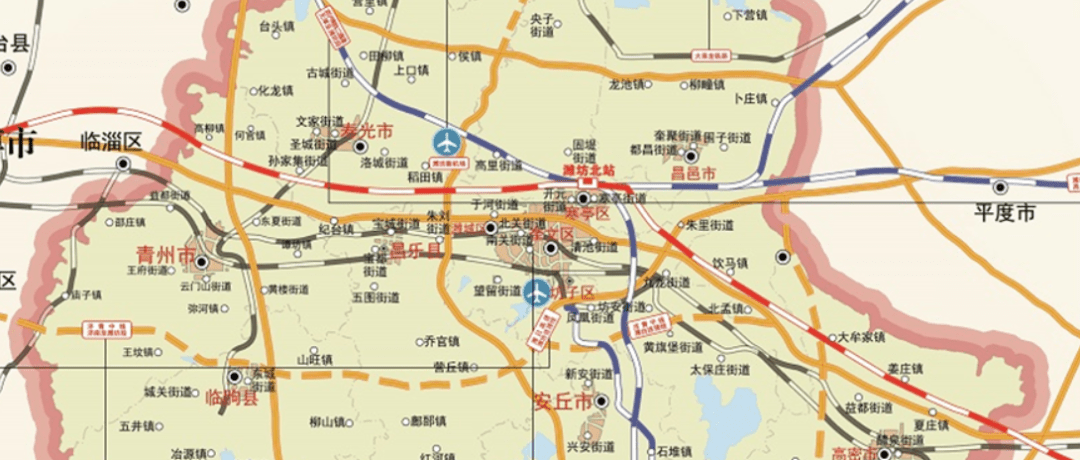 潍坊机场迁建,建设临朐至沂水铁路,青州通用机场