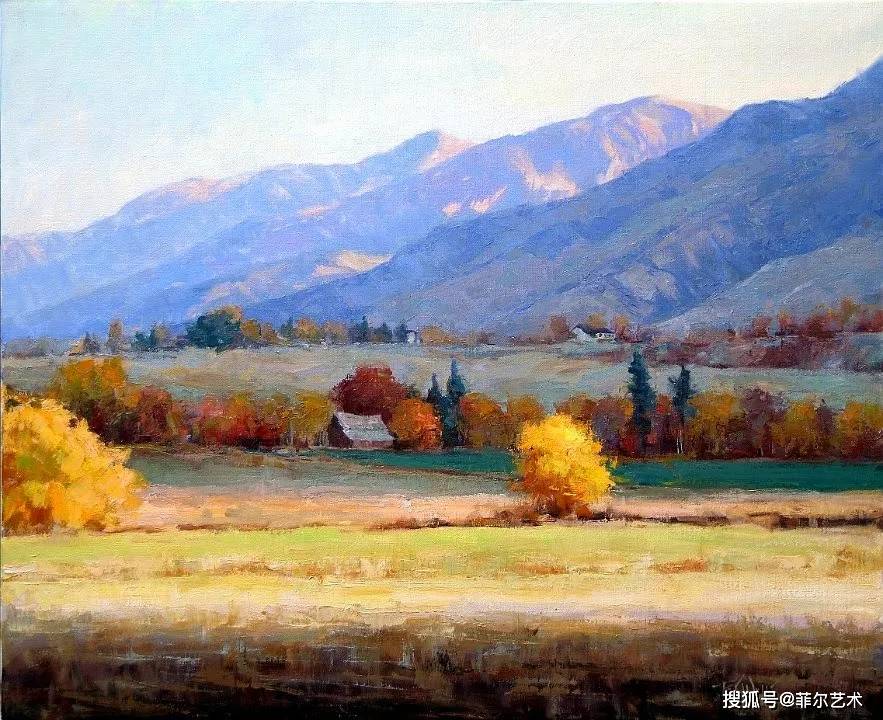 美国画家埃里克·沃利斯迷人的风景油画,醉人的色彩,美极了!