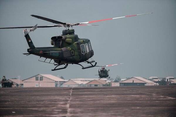 原创ptdi 向印尼陆军再交付两架贝尔 412epi 直升机