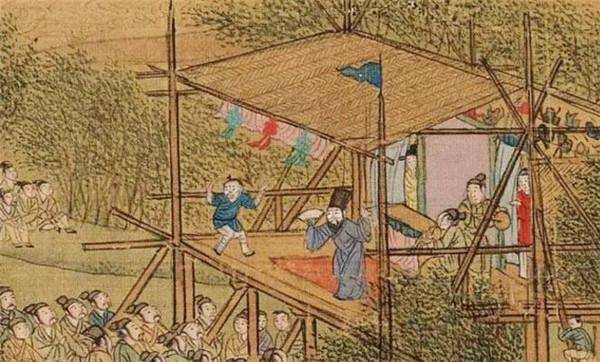 原创清明上河图放大100倍后,发现一尴尬细节:树下一男子趴在那干啥