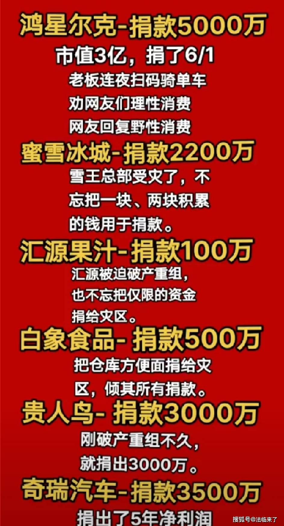 连自己都在受灾的蜜雪冰城,都不声不响的参与到救灾援助过程中