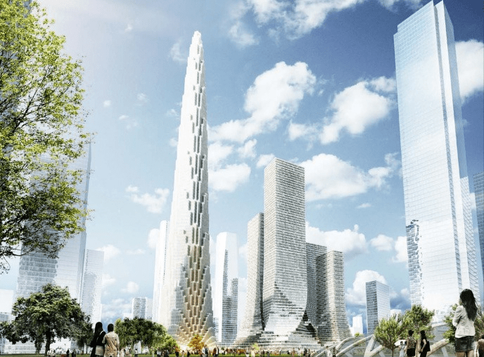 301米——天津津湾广场16,313米—— 天津平安泰达国际金融中心15,320