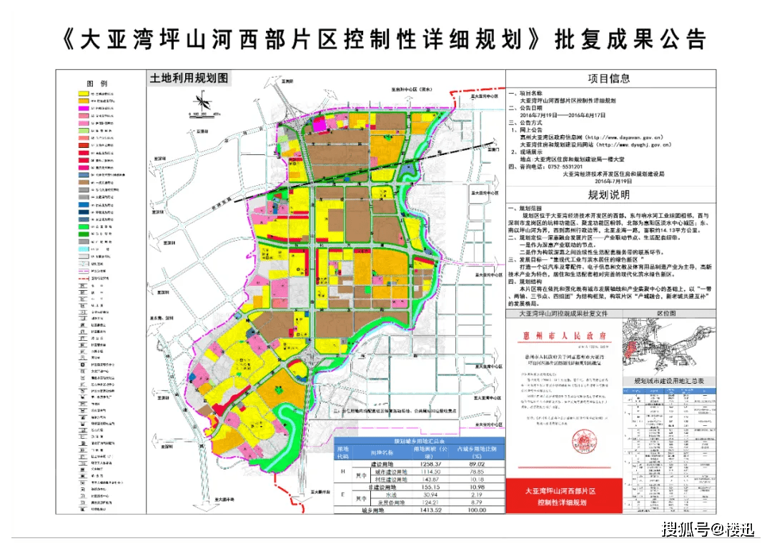 惠州市大亚湾片区控制性详细规划