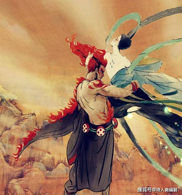 原创山海经:南方祝融人面兽身,到底是什么兽?为何楚帛书中是猿猴?