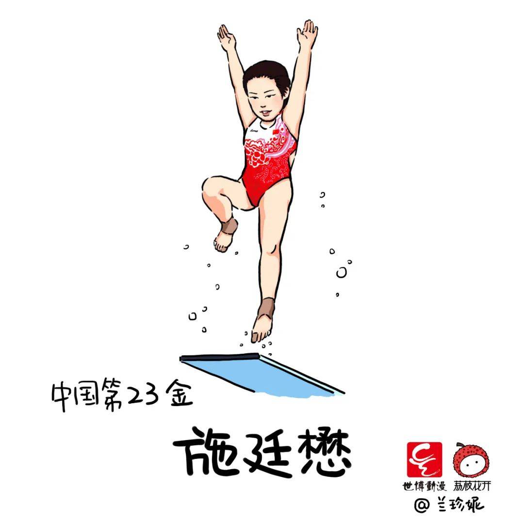 萌翻了济南姑娘手绘38张奥运冠军漫画网友直呼妙啊