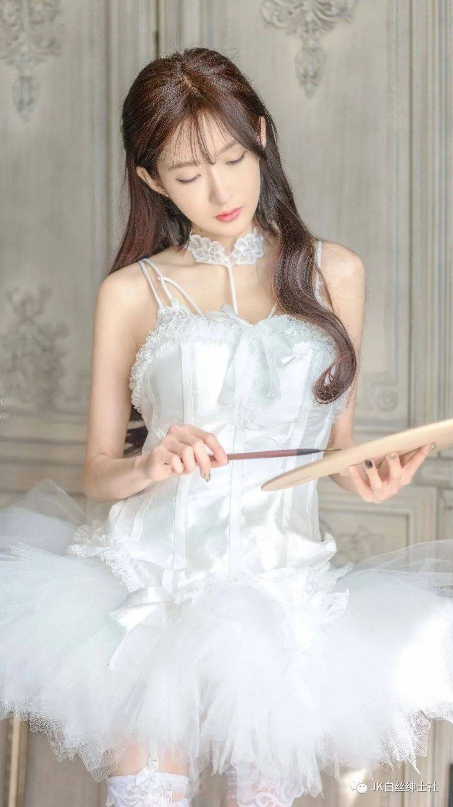 少女写真:唯美纯白系的王阿姨_王羽杉