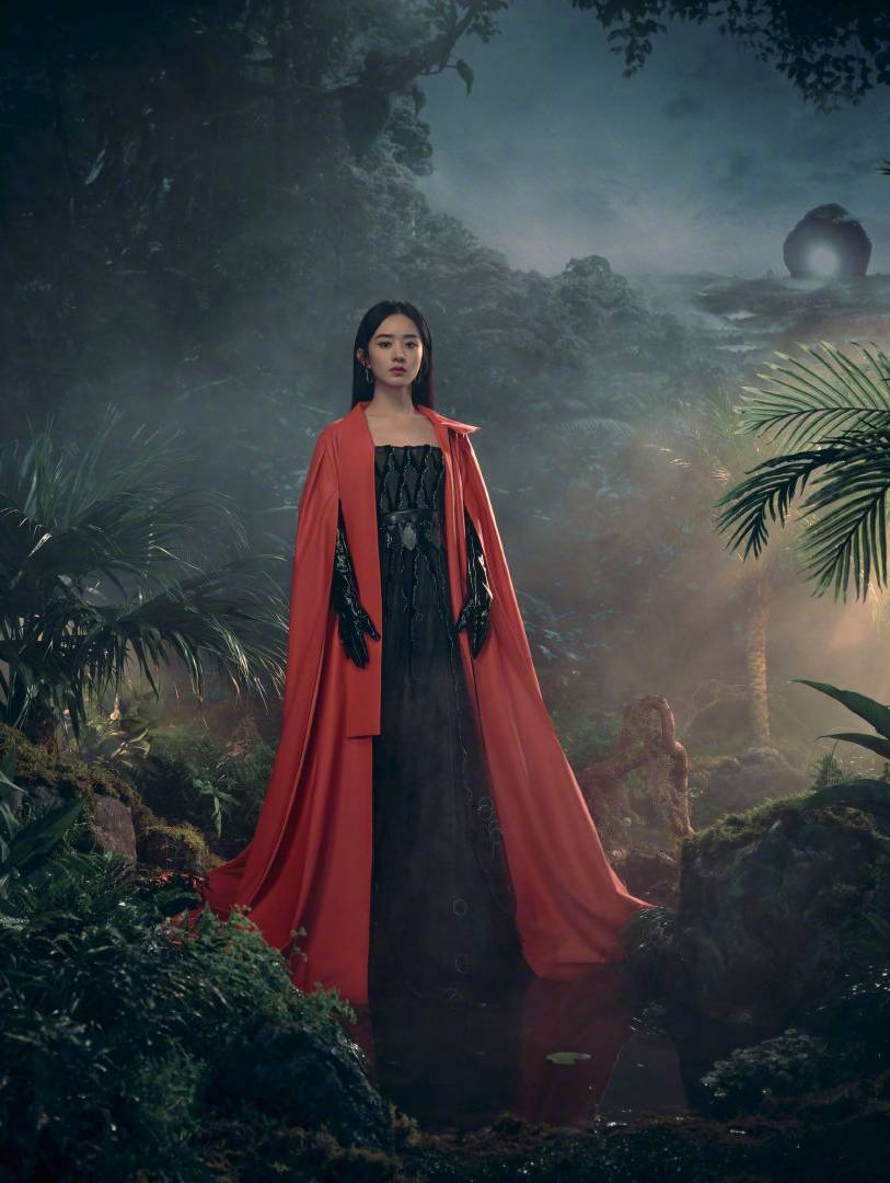 原创赵丽颖迪士尼大片曝光,扎高马尾变身女侠客,绝美飒爽英气逼人