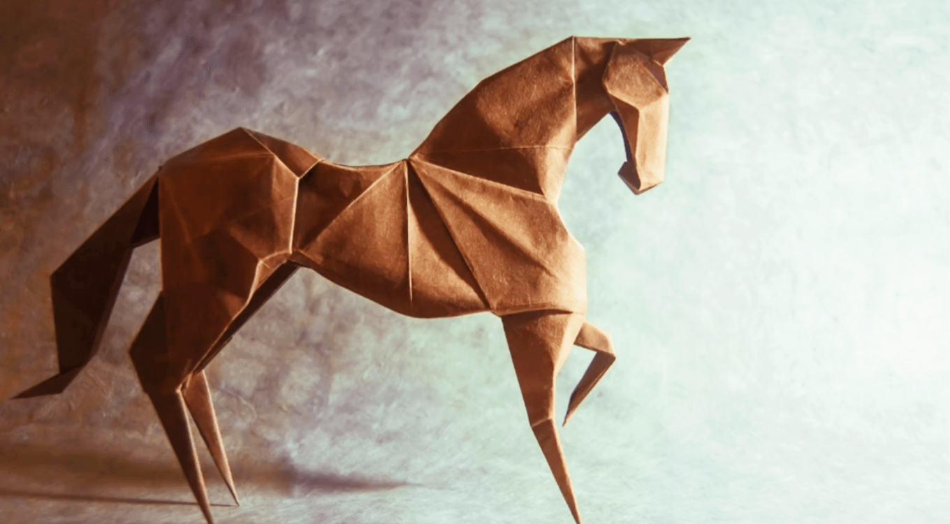 一张纸如何折成一匹骏马现在教程来了成品简直太漂亮了