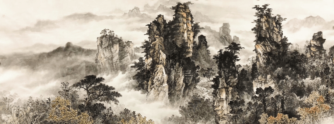 著名画家童治军:张家界写生记_国画