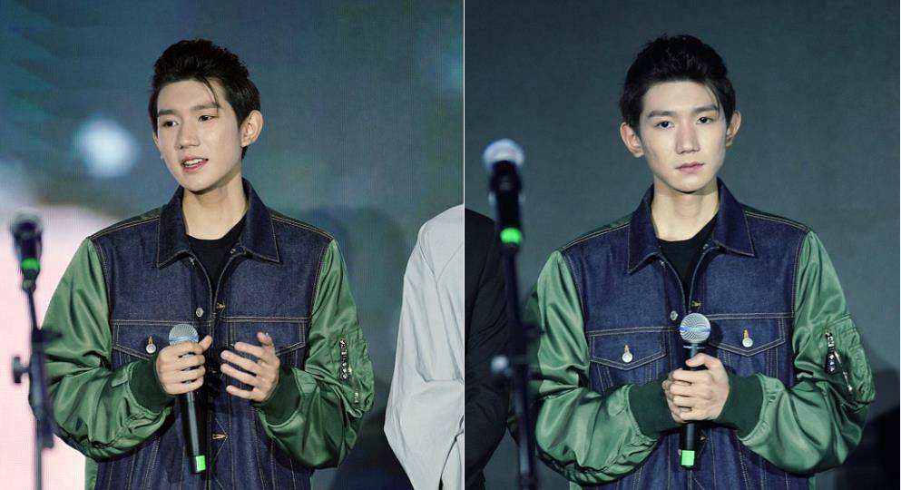 "潮酷男孩"王源,挑染发型帅出"新高度",穿牛仔外套慵懒十足