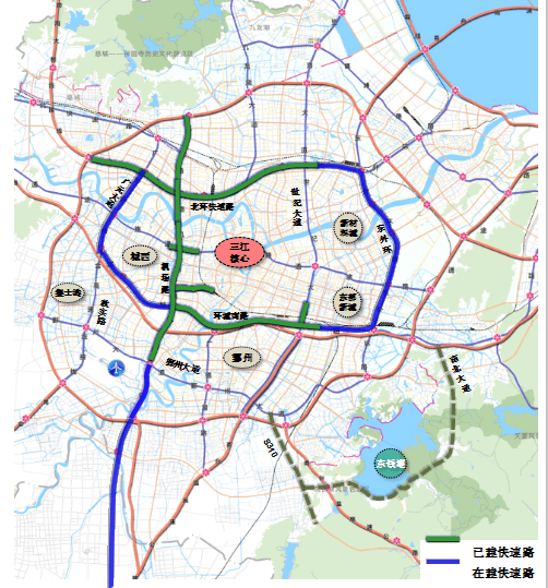 从2008年11月,宁波开建第一条城市高架道路——通途路立交桥,由此从"