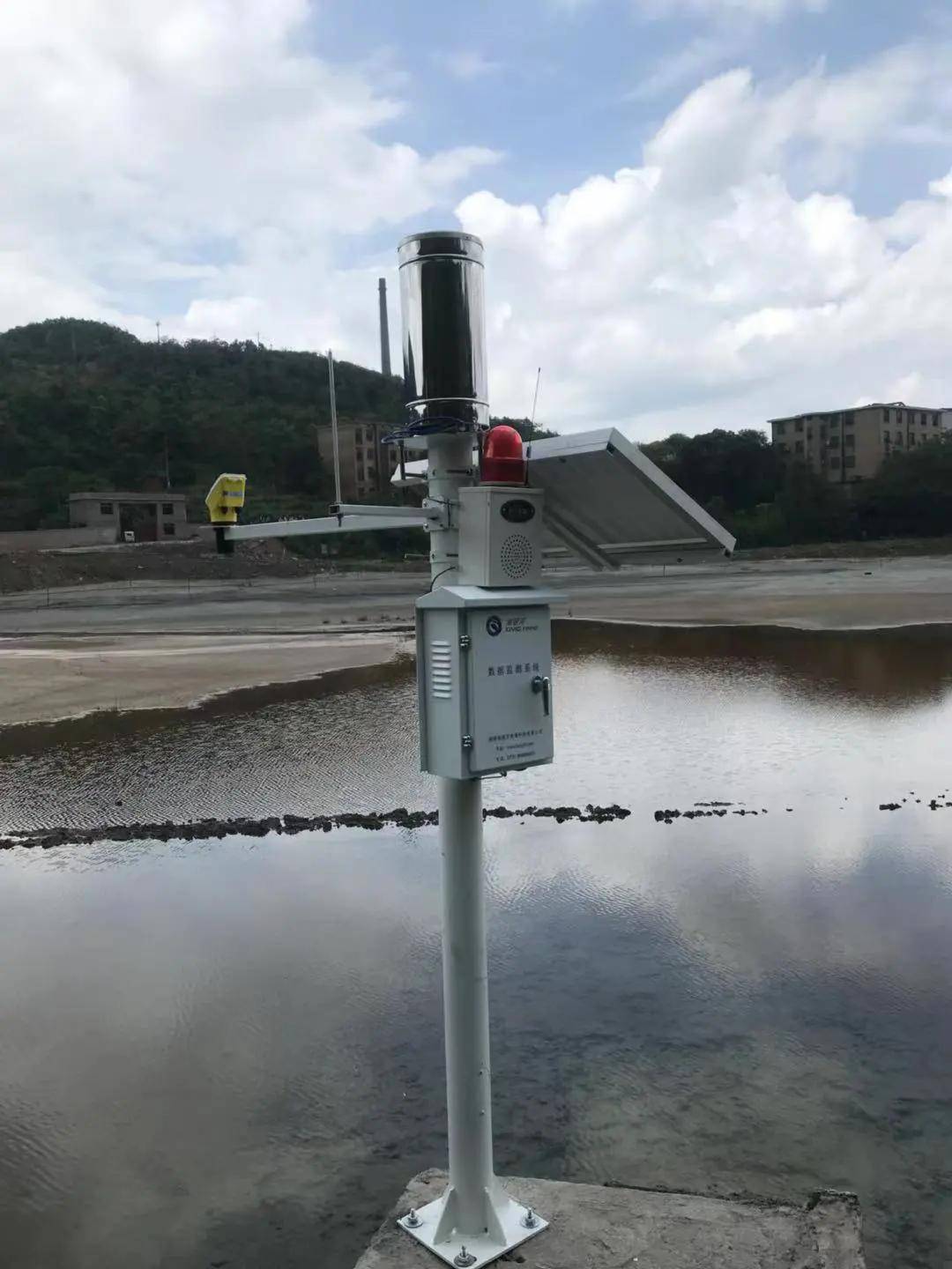 库水位监测仪器及雨量监测立杆安装▲gnss监测点安装调试▲湘银河