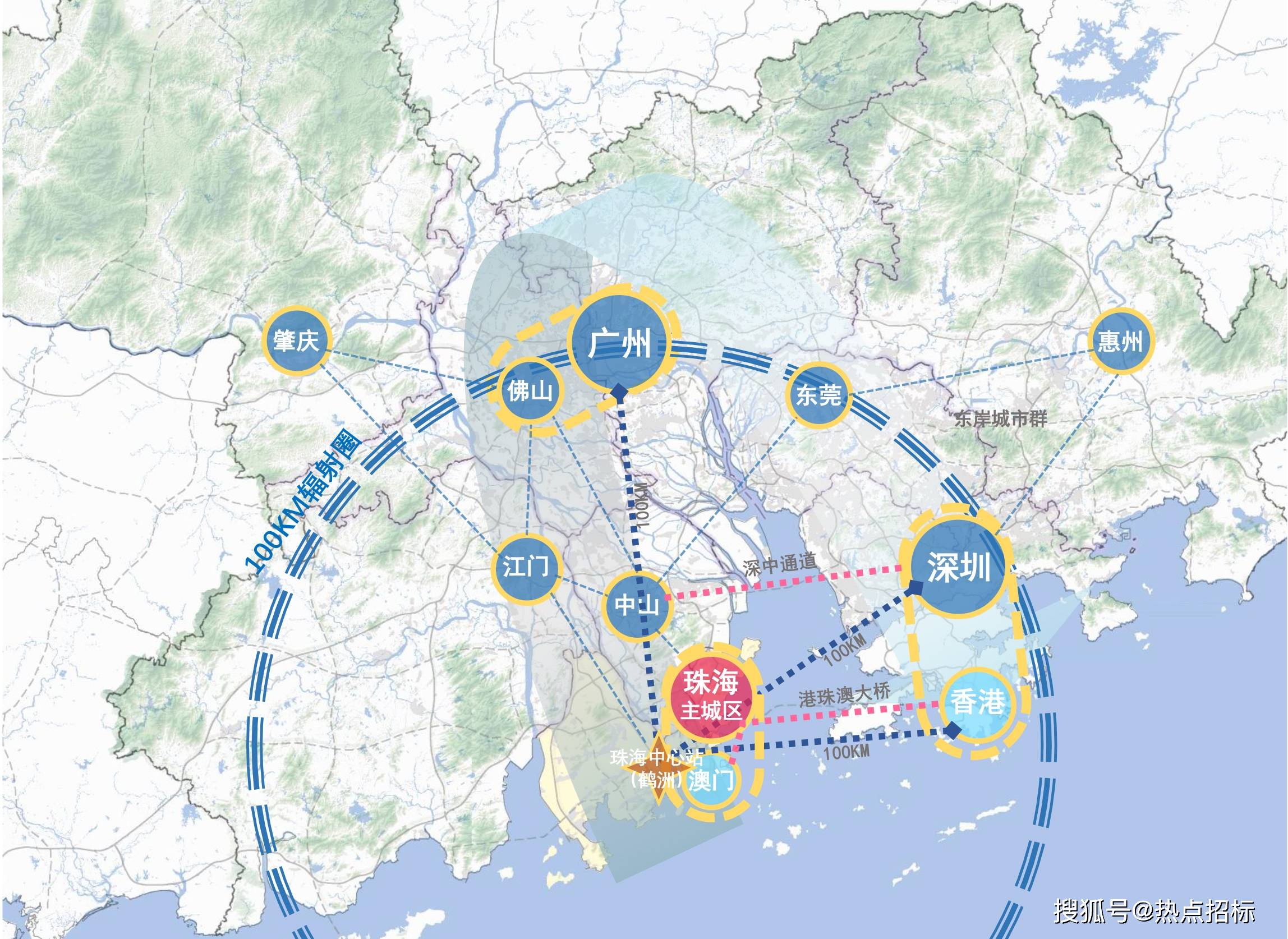 珠海中心站(鹤洲)枢纽及周边片区概念规划暨城市设计国际竞赛