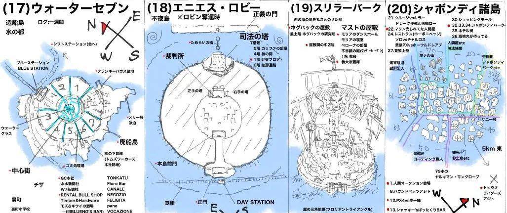 海贼王尾田珍藏的秘密世界地图全方位带你了解海贼王星球