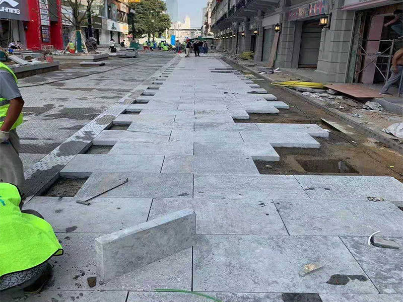 青石板仿古地铺石在徽派古建中脚下一道靓丽的风景