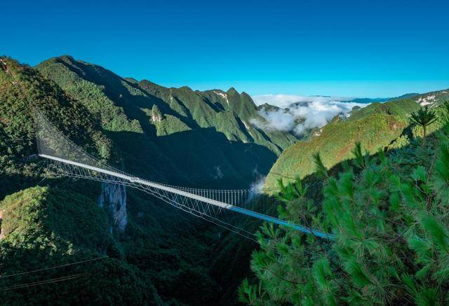 巴山大峡谷景区再上央视,十一假期云顶飞渡玻璃桥精彩