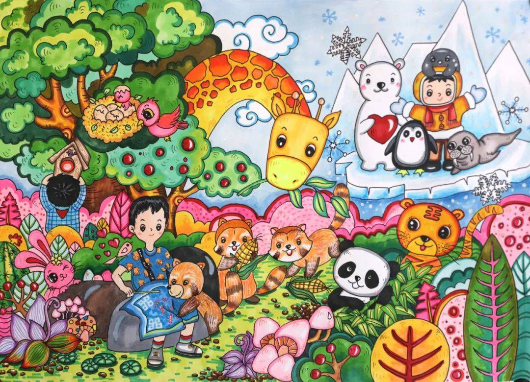 世博集团开展的"我是自然创想家"生物多样性大型雕绘主题彩绘公益