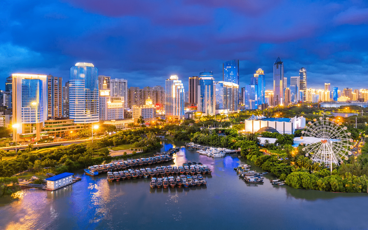 (滨海大道夜景)