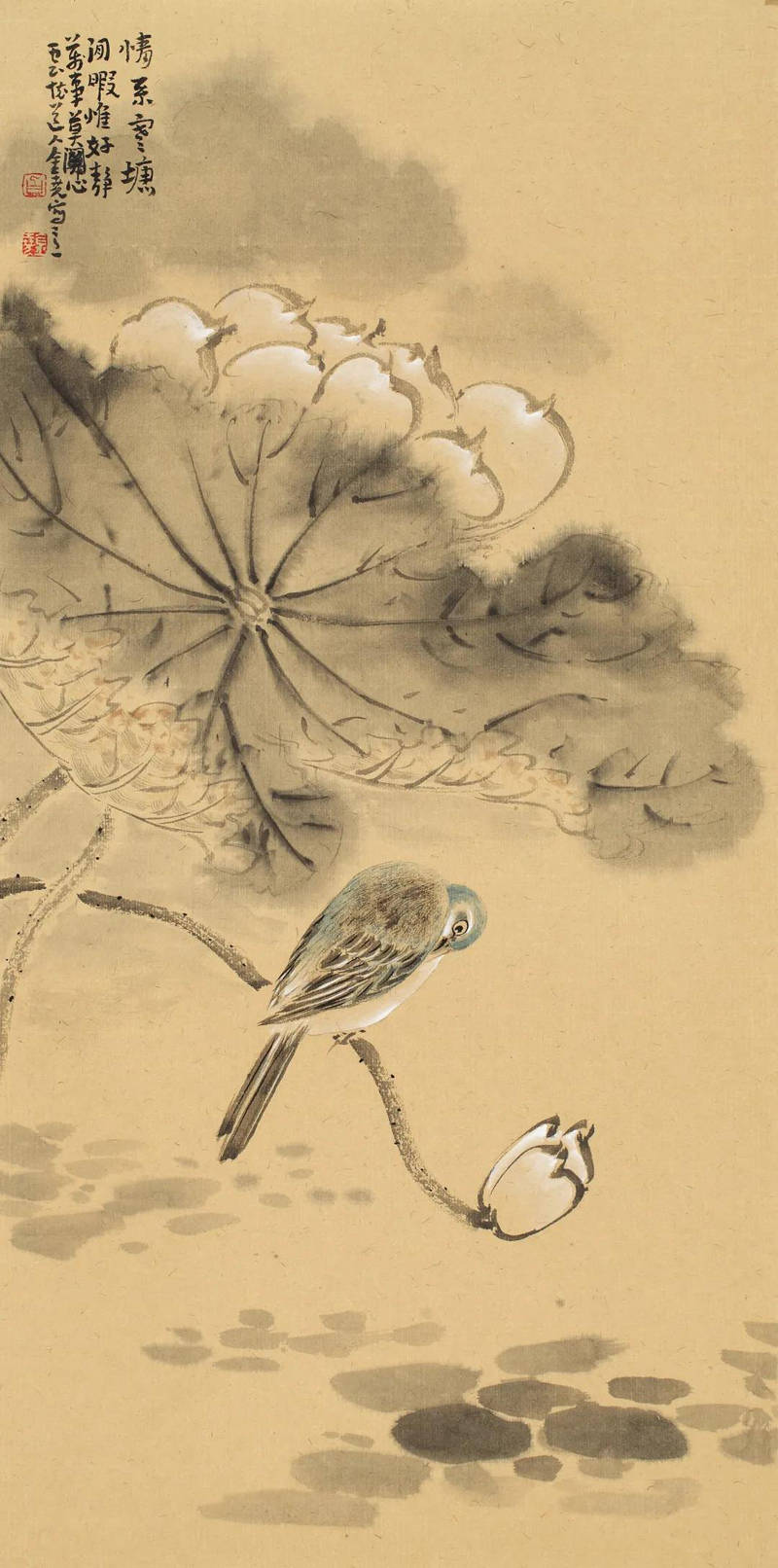 著名画家白金尧花鸟画在郑州美术馆展出