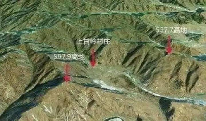 上甘岭地形图1952年3月,第15军奉命接替第26军在五圣山,斗流峰,西方