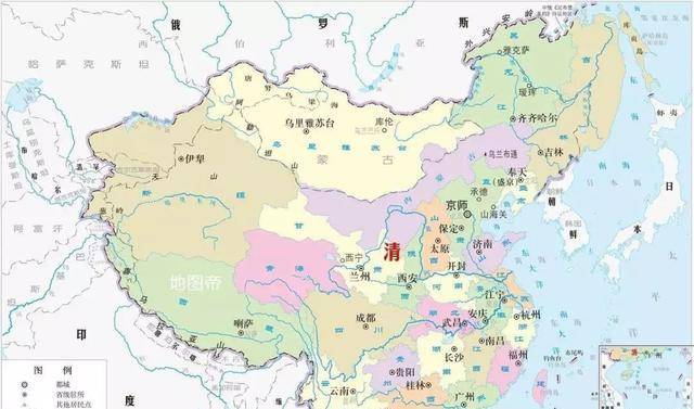 到了1840年鸦片战争以后清朝开始对外割地赔款