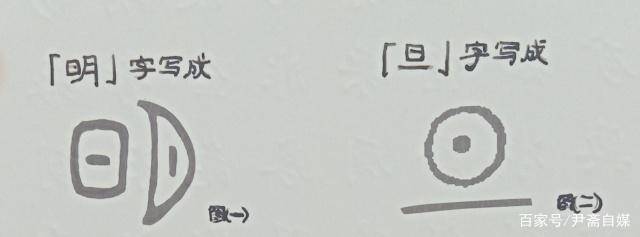 写成图(一,意为"日和月"带来的光明"旦"而会意字里"明这个时候,已经