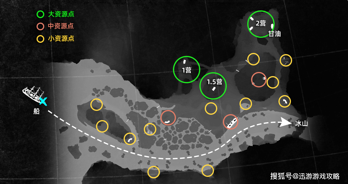 海上狼人杀恐惧饥荒dreadhunger攻略全地图资源点汇总