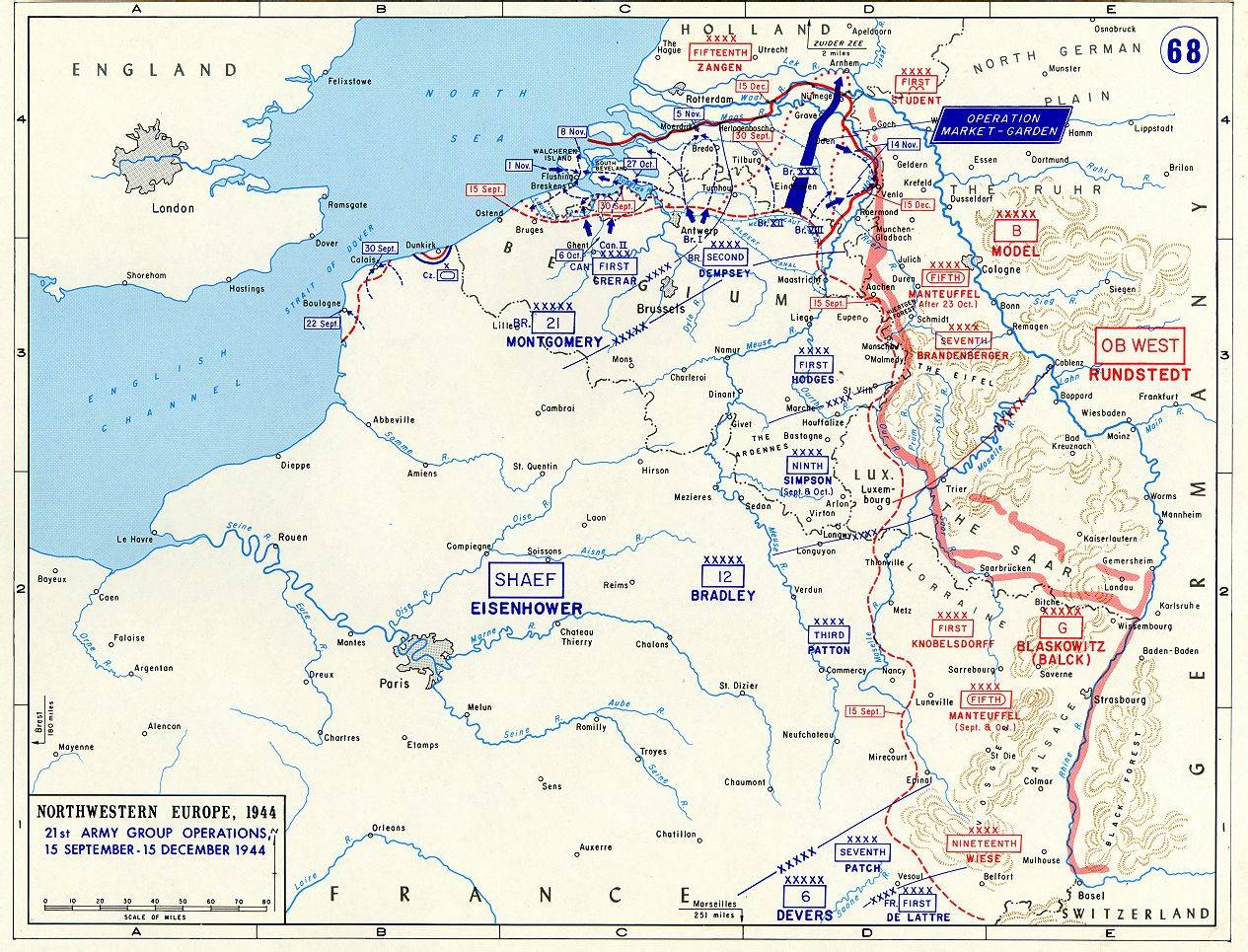 二战1944年英军花园行动德军第69号公路阻击战被盟军