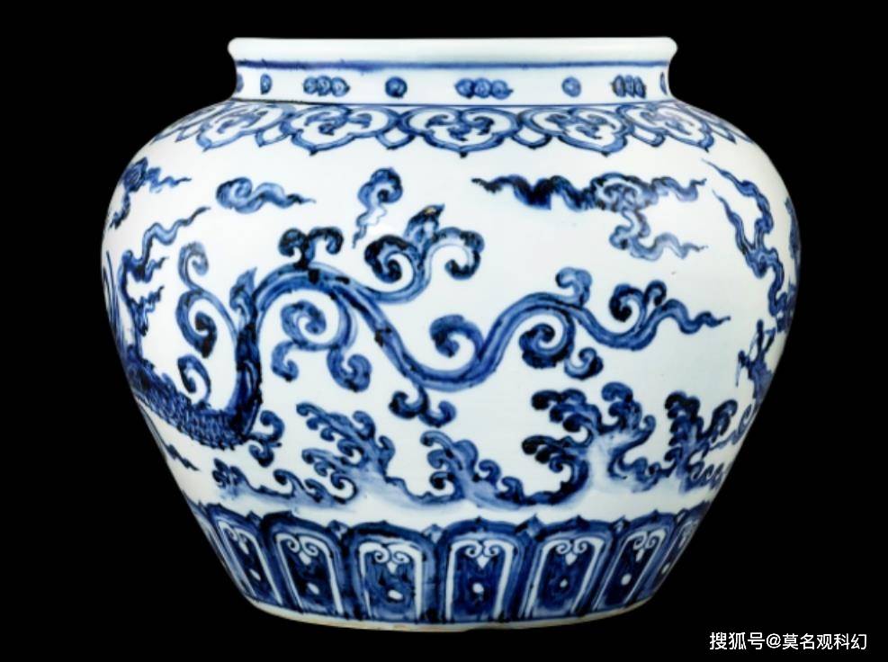 刘銮雄藏明永乐青花夔龙纹罐42725万港元成交高清图赏