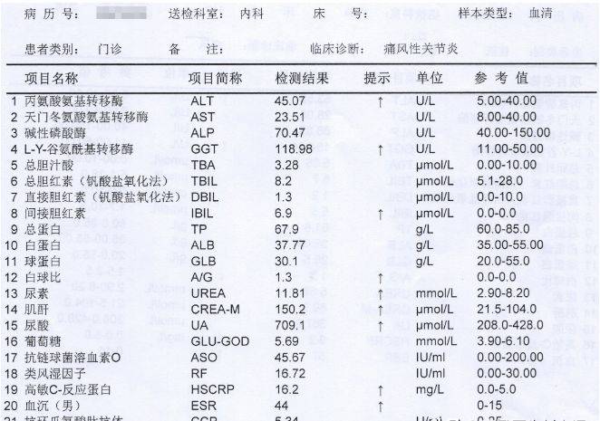 尿酸_同学_患者