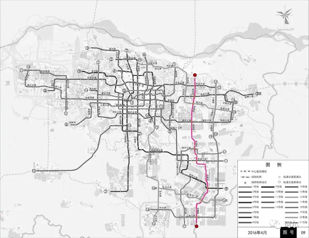 新动态郑州轨道交通13号线调整新线路这样布局