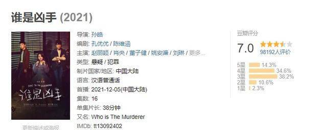 《谁是凶手》争议不断,演员用演技撑住,连下巴都是戏?