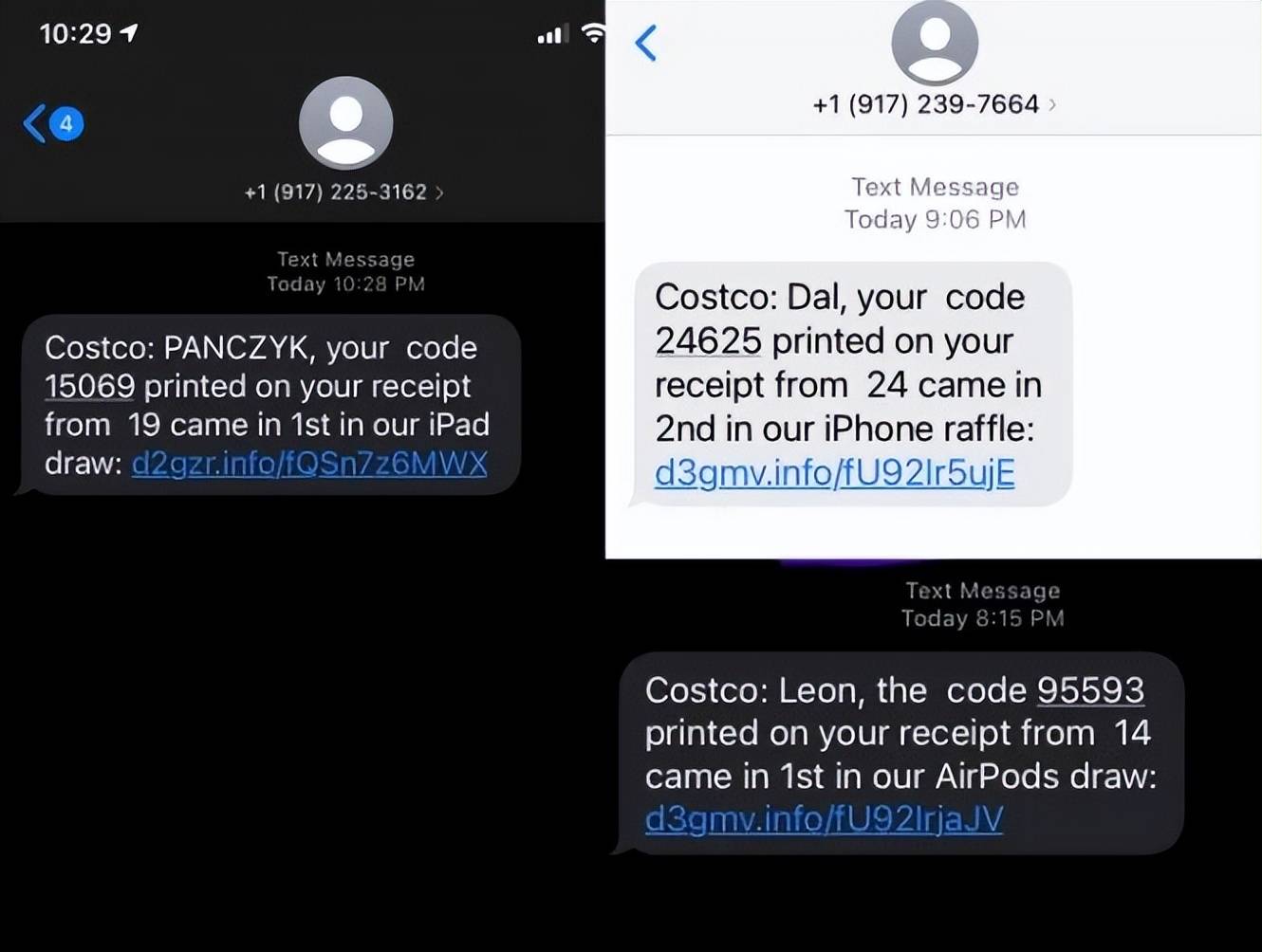 每天都有境外的短信