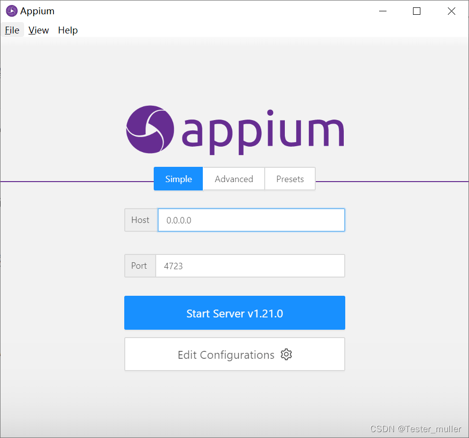 App主动化测试|Appium-Desktop界面介绍