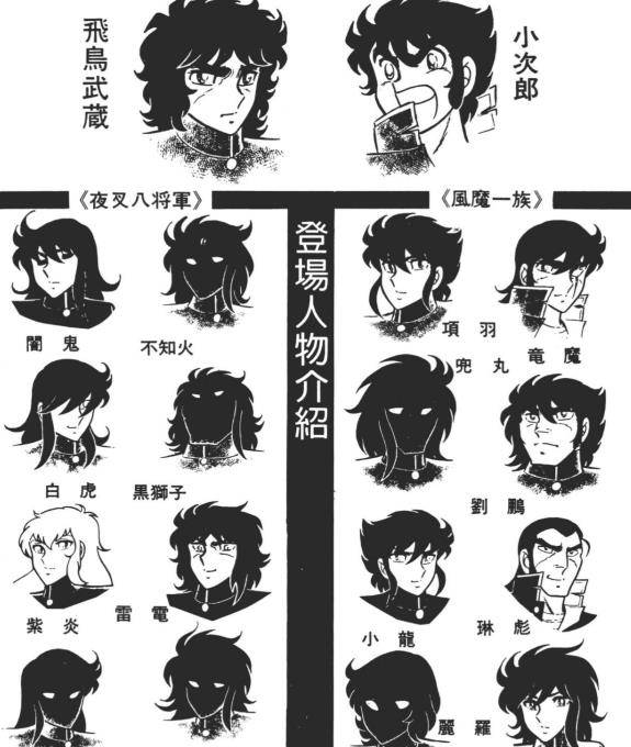 82年车田正美漫画《风魔小次郎》：打架打不外就摇人葬爱家族开山祖师