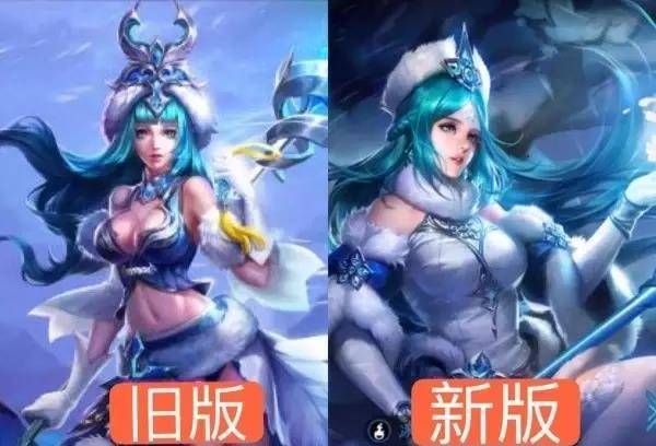 王者荣耀：旧版VS新版，貂蝉动听露娜太美，但是他仍是最忘不掉