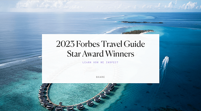 原标题：2023《福布斯旅游指南》发布，澳门成全球拥有福布斯五星级酒店数量最多的城市