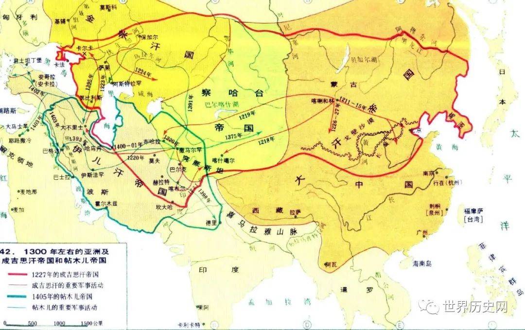 大蒙古国分裂史忽必烈得国后四大汗国由此分崩离析 6parkbbs