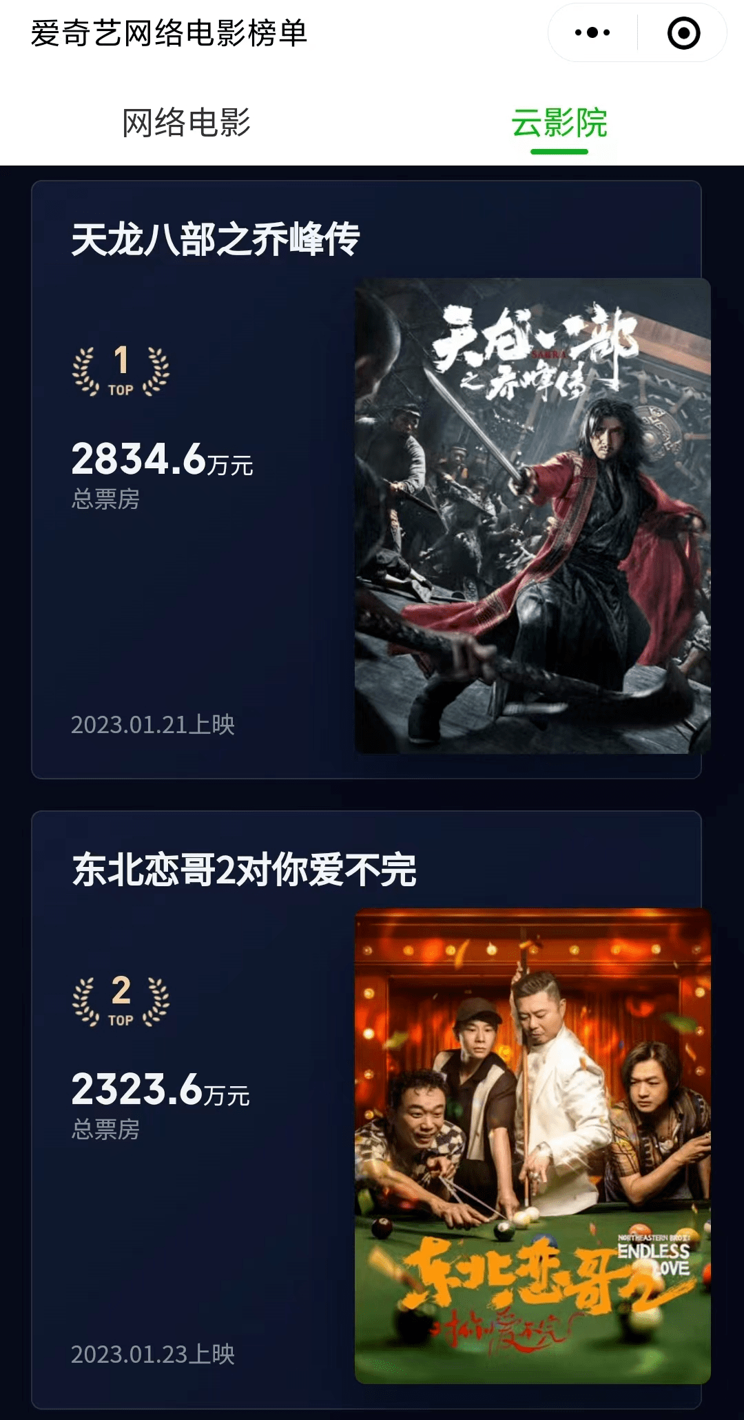 线上片子市场Q1清点：全网上线95部，13部票房破万万，云影院蓄势发作