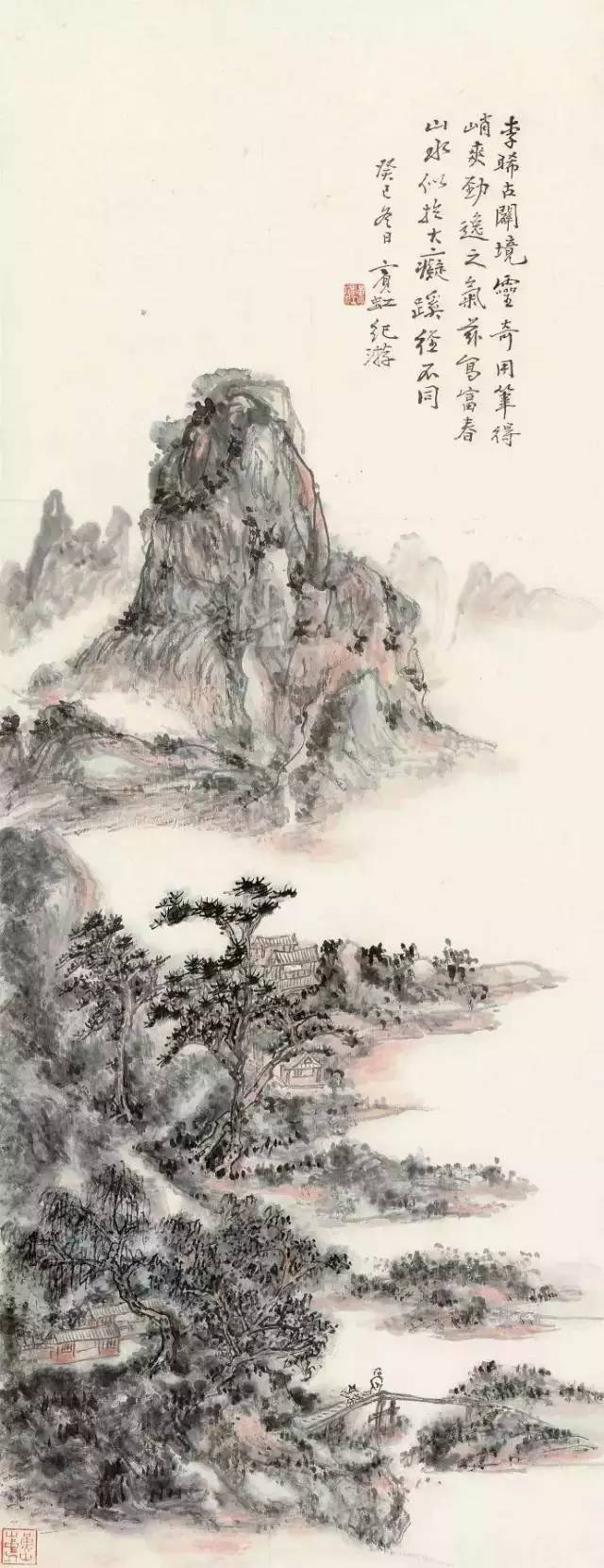 黄宾虹典范山川画高清全集，百看不厌！