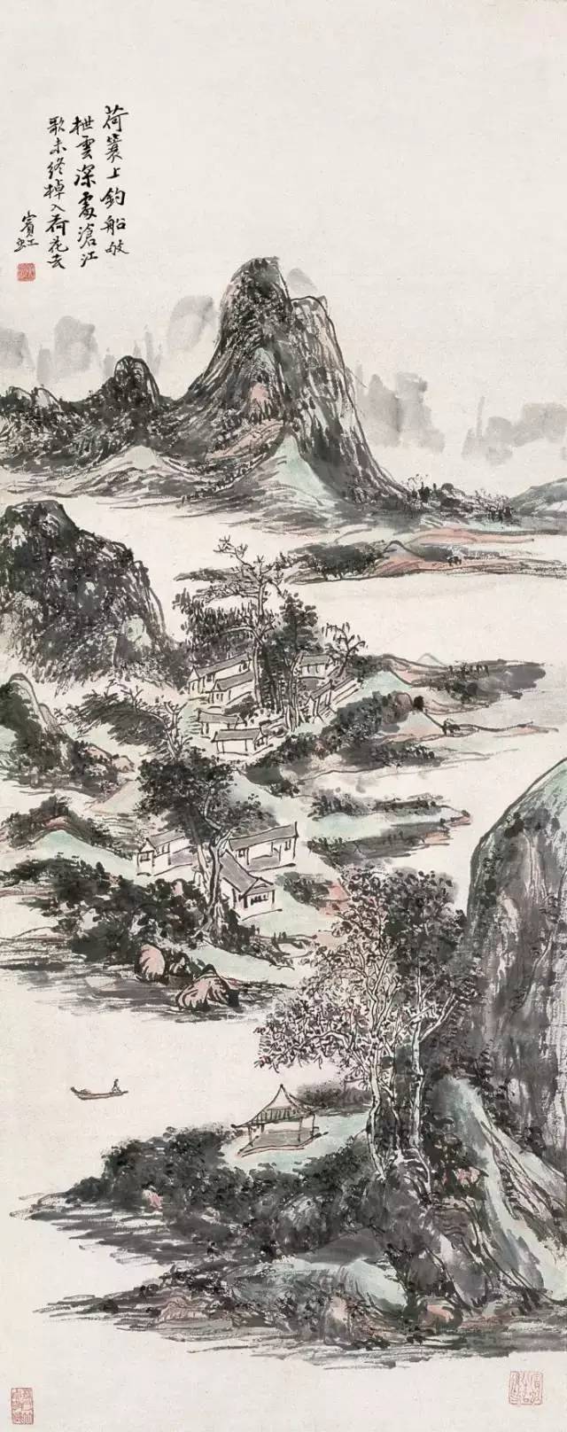 黄宾虹典范山川画高清全集，百看不厌！