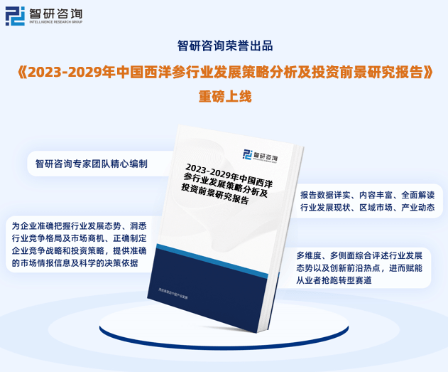 智研咨询《2023-2029年中国西洋参行业发展策略分析报告》重磅发布(图1)