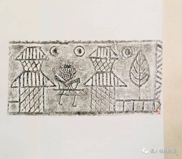 冰石(刘海清)秦汉砖瓦博物馆藏品人物饕餮画像砖拓片欣赏