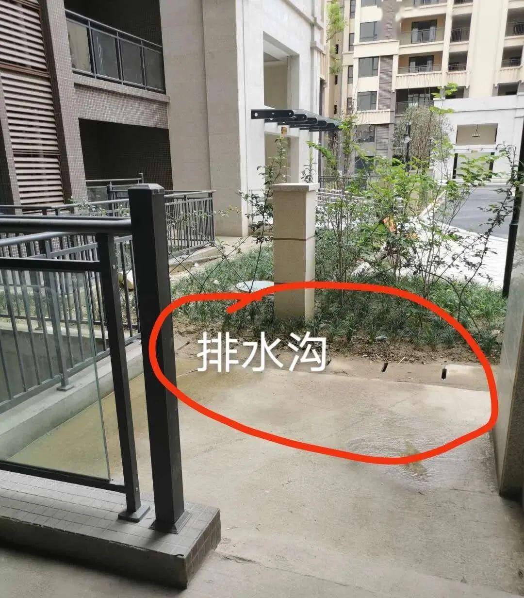 延迟交房没说法,绿化景观变游乐场,私家花园变排水沟…_甘女士