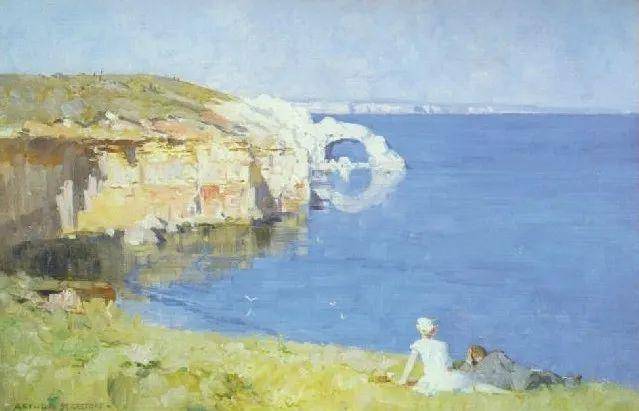 他善于捕捉独特的光影色彩,澳大利亚著名风景画家arthur streeton