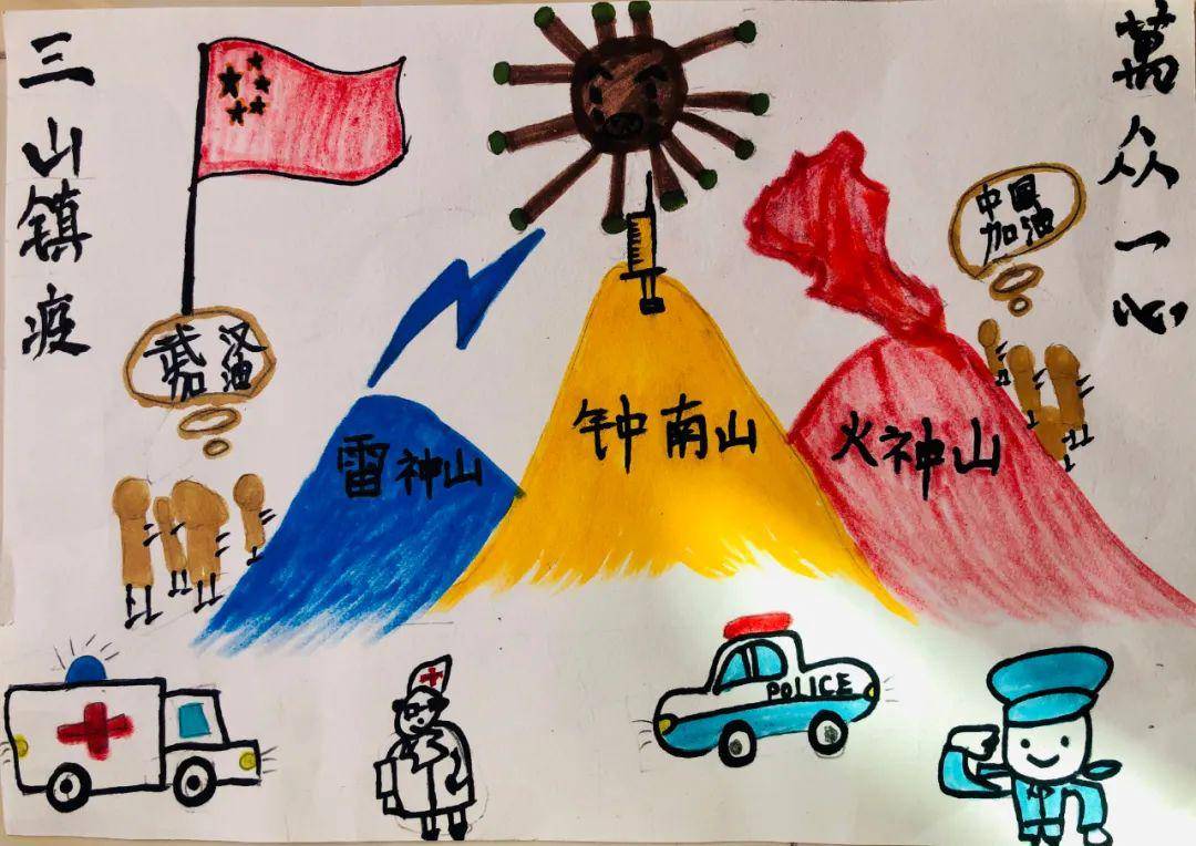 童心聚力同抗疫南京市少年儿童绘画征集活动作品选84