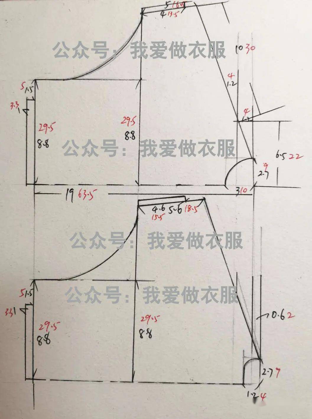 夏季舒服又好看的蝙蝠衫裁剪图,不挑身材,谁穿都显瘦