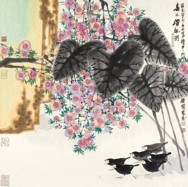 好别致的小鸟,好别致的花鸟画!_薛亮