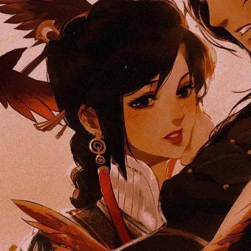 磨砂质感复古红女头15幅||头像